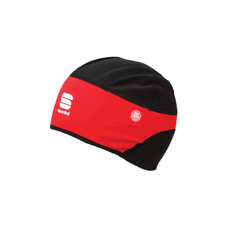 тёплая лыжная шапочка Sportful WS Cold Hat чёрно-красная тёплая лыжная шапочка Sportful WS Cold Hat чёрно-красная